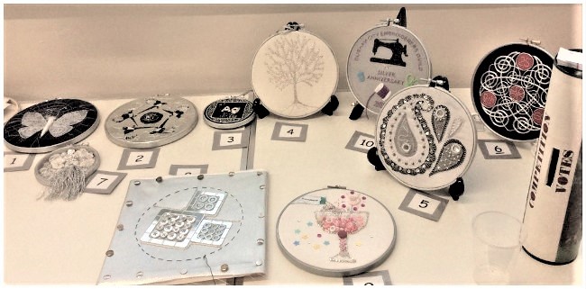 Display of silver hoop at December 2019 meeting